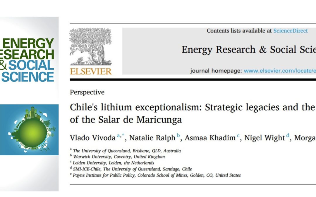 Nigel Wight publica artículo científico sobre la particularidad de Chile en materia de litio